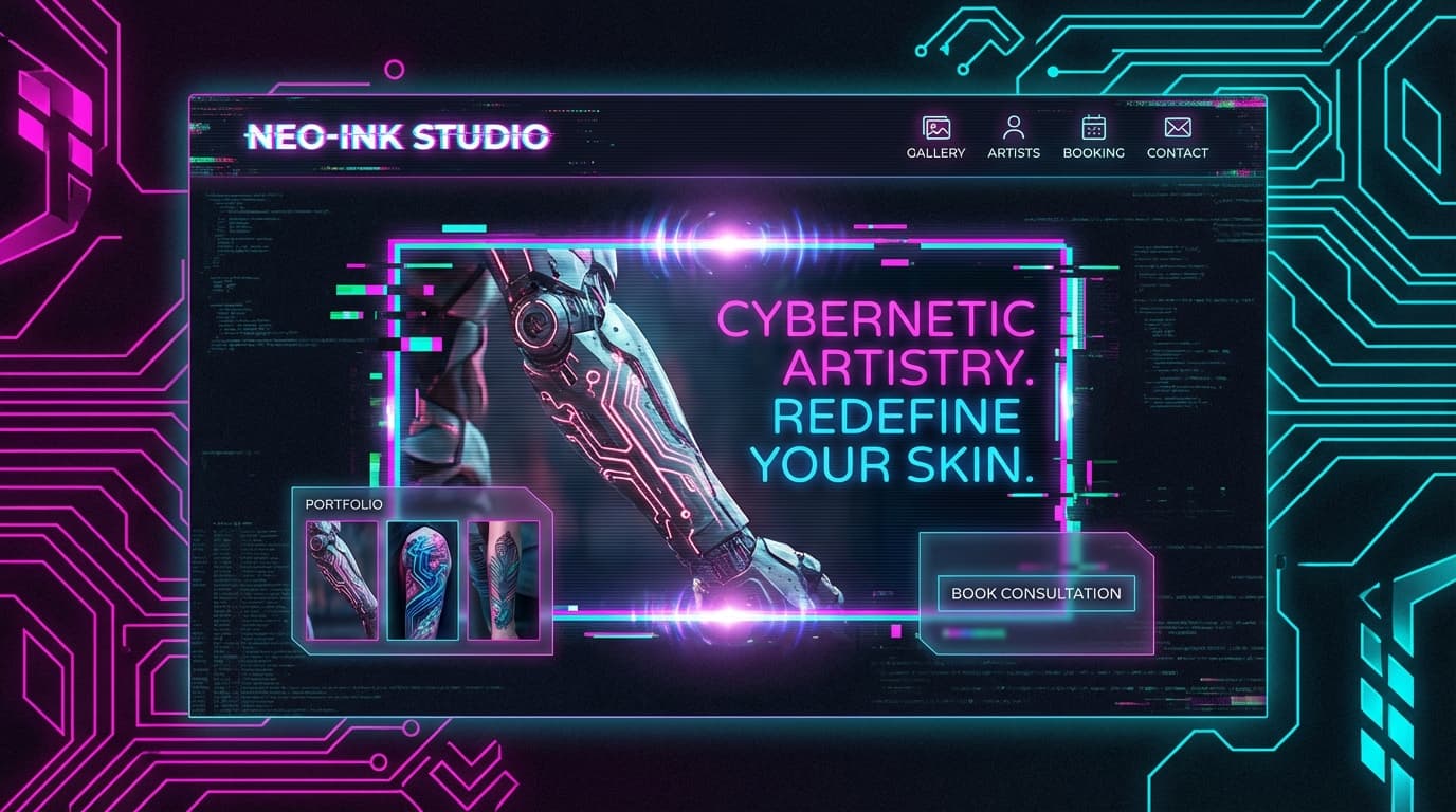 Cyber Ink template preview
